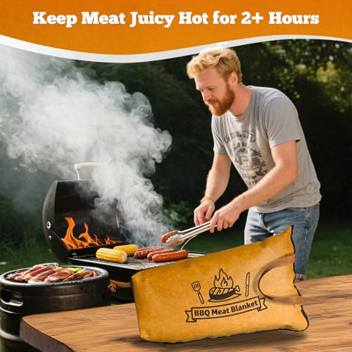 Grilling Gifts Husband Boyfriend BBQ Blanket for Resting Meat,Reusable Smoker Grilling Bag Insulated Resting Bag,Cooking Accessories for BBQ Lovers
