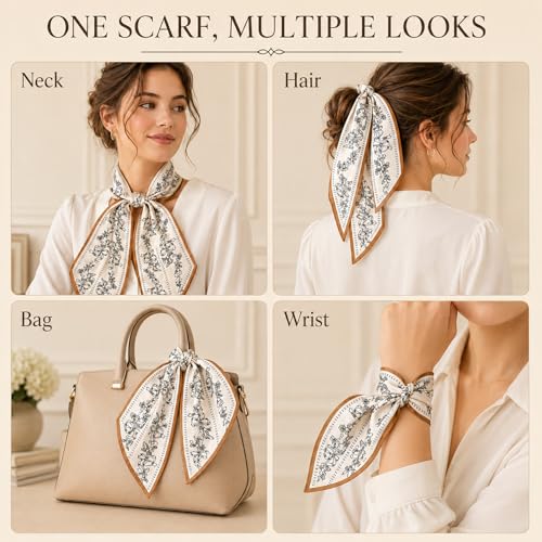 variant:Bow Floral Scarf