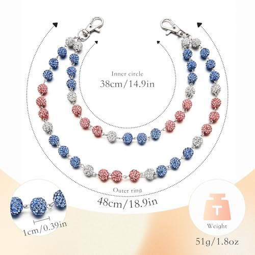 Baseball Layered Jean Pants Wallet Chain Punk Hip Hop Accessory Sports Charm for Punk Y2K Fashion Lovers
