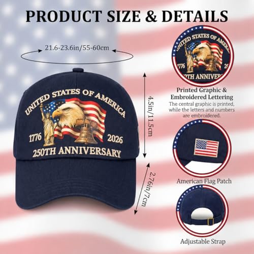 GoHere 250th Anniversary USA Hat for Women