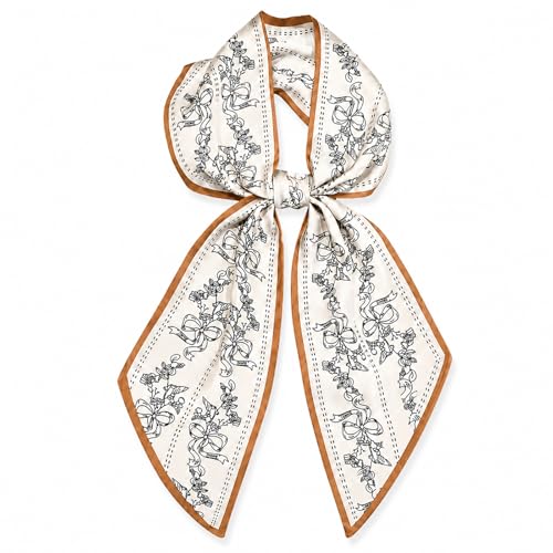 variant:Bow Floral Scarf